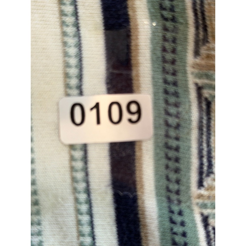 Classics‎ By Palmland Polo Shirt Men's X-Large XL Geometric Short Sleeve Green - Picture 9 of 9